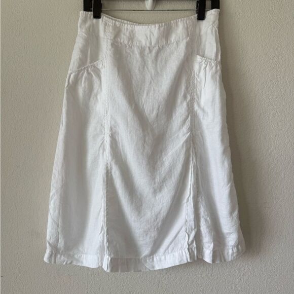 Merona 100% Linen Skirt Size 4 A-Line Y2K Style Summer Casual Lightweight - Picture 1 of 4
